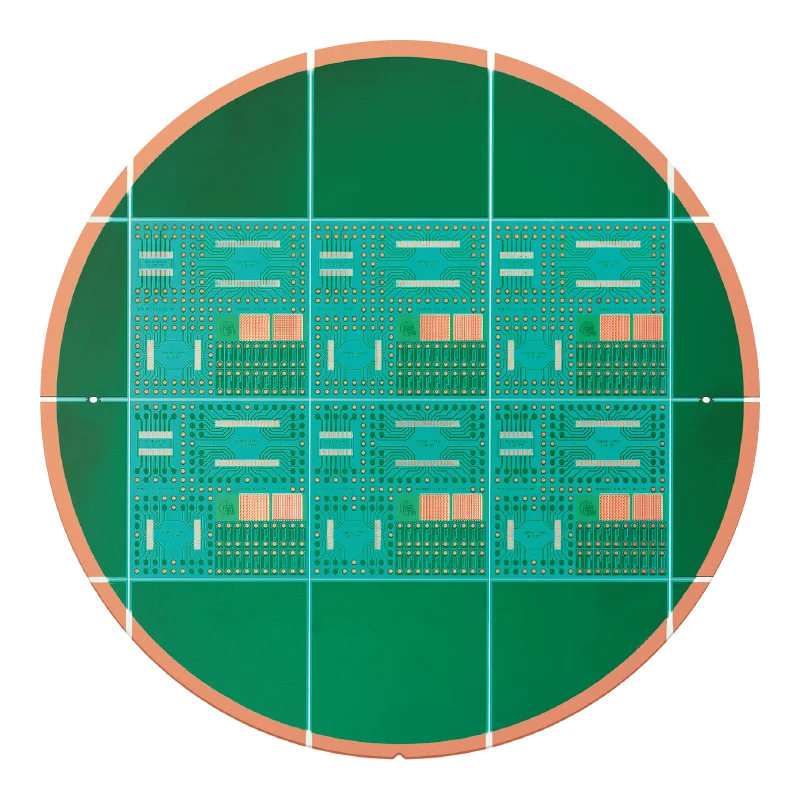 Wafer additionally coated with solder resist